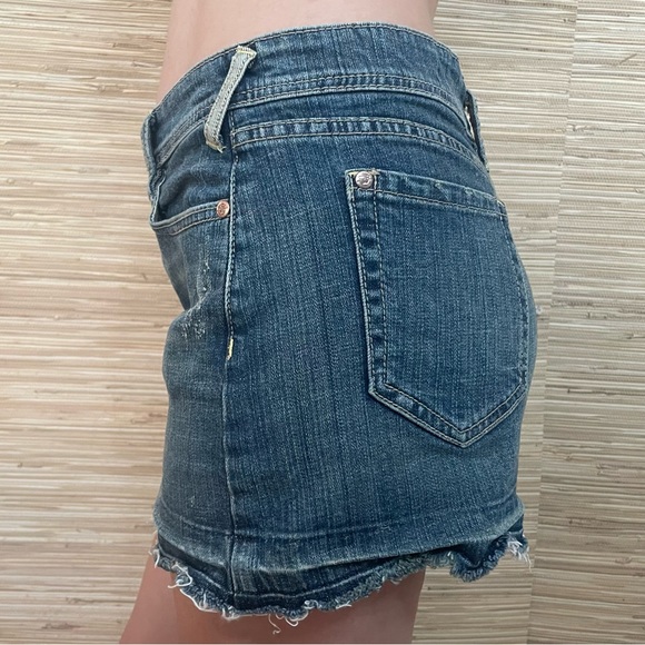 Wax Jeans Distressed Denim Mini Skirt - Picture 2 of 13